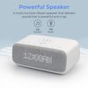 Altavoz Alarma Inteligente Con Cargador Qi 10w, Promate Evoke - Blanco