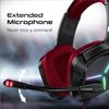 Cascos Gaming Sonido Envolvente Vertux Blitz Rojo