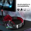 Cascos Gaming Sonido Envolvente Vertux Blitz Rojo