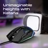 Ratón Gaming Ergonómico Ultraligero 6 Botones Programables 6400 Dpi Promate Katana