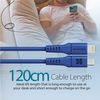 Cable Usb-c A Lightning, 120 Cm, 20w, Promate Powerlink-120 – Azul