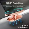 Soporte Smartphone Para Coche Rotación 360 Grados 8 Imanes Integrados Baja Vibración Universal Promate Magnetto-3 Rosa Dorado