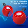 Altavoz Portátil Inalámbrico 5wtrue Wireless Stereo (tws) Iluminación Led Sonido Hd 360º  Promate Juggler Rojo
