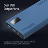 Powerbank 10000mah Usb-a Dual Usb-c Promate Bolt-10pro Azul