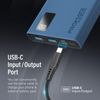 Powerbank 10000mah Usb-a Dual Usb-c Promate Bolt-10pro Azul