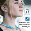 Auriculares Inalámbricos Bluetooth Para Cuello Cancelación De Ruido Activa Anc 35 Horas De Batería Promate Velcon Azul