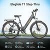 E-bike Bicicleta De Trekking Eleglide T1 Step-thru 27.5 Zoll Gris