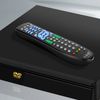 Mando A Distancia Universal Tv Satélite Dvd Cbl Audio Vcr 10m Alcance Linq Negro