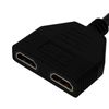 Hub Multipuerto De Hdmi Macho A 2 Puertos Hembra De Linq Full Hd - Negro