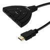 Hub Multipuerto De Hdmi Macho A 3 Puertos Hembra De Linq Full Hd - Negro