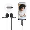 Micrófono Digital Dual De Solapa Boya By-m3 Lavalier Omnidireccional Android Usb-c