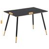 Conjunto De Mesa Con 4 Sillas Meubles Cosy Negro Y Marrón