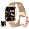 Smartwatch Chronus P66 1.85'' Responder/hacer Llamadas,24 Modos Deportivos(oro Rosa）