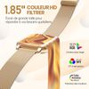 Smartwatch Chronus P66 1.85'' Responder/hacer Llamadas,24 Modos Deportivos(oro Rosa）