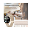 Smartwatch Chronus Ak37 Reloj Conectado Mujer, Control Música(oro Rosa）