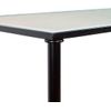 Mesa De Forja Clásica Santaella, Ideal Mesa Camilla . Color Negro Regulable En Dos Alturas Con Tablero Y Cristal De 6mm, Sin Aro.