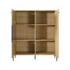 Vitrina Scandi Led 107x40x124 Beige