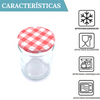 6 Tarros De Cristal De 450 Ml Con Tapas + Ebook Con 102 Recetas Para Conservas - Incluye Etiquetas