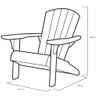 Silla Adirondack Troy Color Grafito Keter