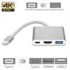 Adaptador Multipuerto Usb-c Para Usb, Usb-c (usb Pd), Compatible Con Hdmi 4k Plata