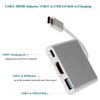 Adaptador Multipuerto Usb-c Para Usb, Usb-c (usb Pd), Compatible Con Hdmi 4k Plata