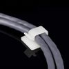 Recogecables Autoadhesivo , 50 Unidades White