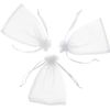 Pack De 50 Bolsas De Organza De 7x9 Cm. White