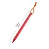 Estacas Para Tienda / Estacas Para El Suelo Con Anilla 18 Cm Aluminio Rojo/naranja 8 Unidades