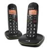 2 Teléfonos Fijos Inalámbricos Senior Dect Sonido Claro Phoneeasy 100w Duo Doro