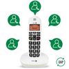 Juego De 2 Teléfonos Doro Phoneeasy 100w Duo Blanco Senior Dect