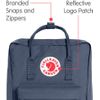 Mochila Unisex Niños Logo Reflectante Fjällräven Kånken Mini Grafito