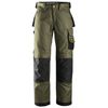 Snickers Workwear-33123204184-3312 Pantalones Largos De Trabajo Duratwill Verde Oliva-negro Talla 184