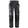 Snickers Workwear-32135804044-3213 Pantalón Largo Rip-stop Con Bolsillos Flotantes Gris Acero-negro Talla 44