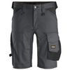 Snickers Workwear-61435804044-pantalones Cortos Elásticos Allroundwork Gris Acero-negro Talla 44