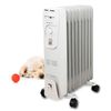 Radiador De Aceite 9 Elementos, 3 Niveles De Potencia, Regulador Temperatura Termostato, Ruedas Blanco 2000w Emerio Ho-105589