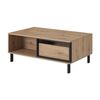 Mesa De Centro Nest 102x62x44 Crema & Negro