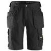 Snickers Workwear-30140404048-3014 Pantalón Corto Canvas+ Negro Talla 48