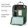 Mochila Para Portátil 15" Adulto Fjällräven Kånken Art Fábula Verde