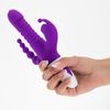 Vibrador Mujer Triple Placer Morado Crushious