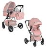 Carrito De Bebé Trio 3 In 1 Gigi Rosado