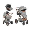 Carrito De Bebé Trio 3 In 1 Alma Gris