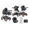 Carrito De Bebé Trio 3 In 1 Midas Negro