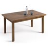 Mesa Multiusos Comedor Cocina Dimensiones 120 Cm X 80 Cm Extensible A 190 Cm X 80 Cm Color Madera Envejecida Nogal