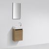 Mueble Lavamanos + Lavabo 40cm Montado Siena Roble Claro