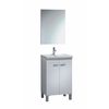 Set Mueble Lavabo  50 Cm 2p + Espejo + Lavamanos Cerámica