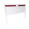 Cabecero Siena Tapiz Rojo | Cama De 105 | Pino | Blanco | Pejecar