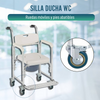 Silla Ducha Wc Con Pies Abatibles Ortoprime