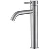 Grifo Lavabo Alto Sligo Acero Cepillado