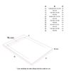 Plato De Ducha Pizarra Clever Blanco  70x80 Cm