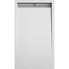 Plato De Ducha Pizarra Arco Blanco  70x190 Cm Rejilla Inox